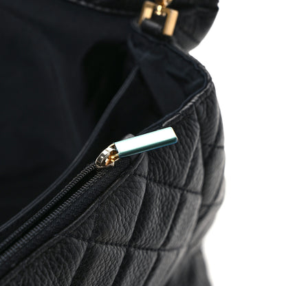 Chanel Calfskin Quilted XXL Travel Flap Bag Black 12 of 13