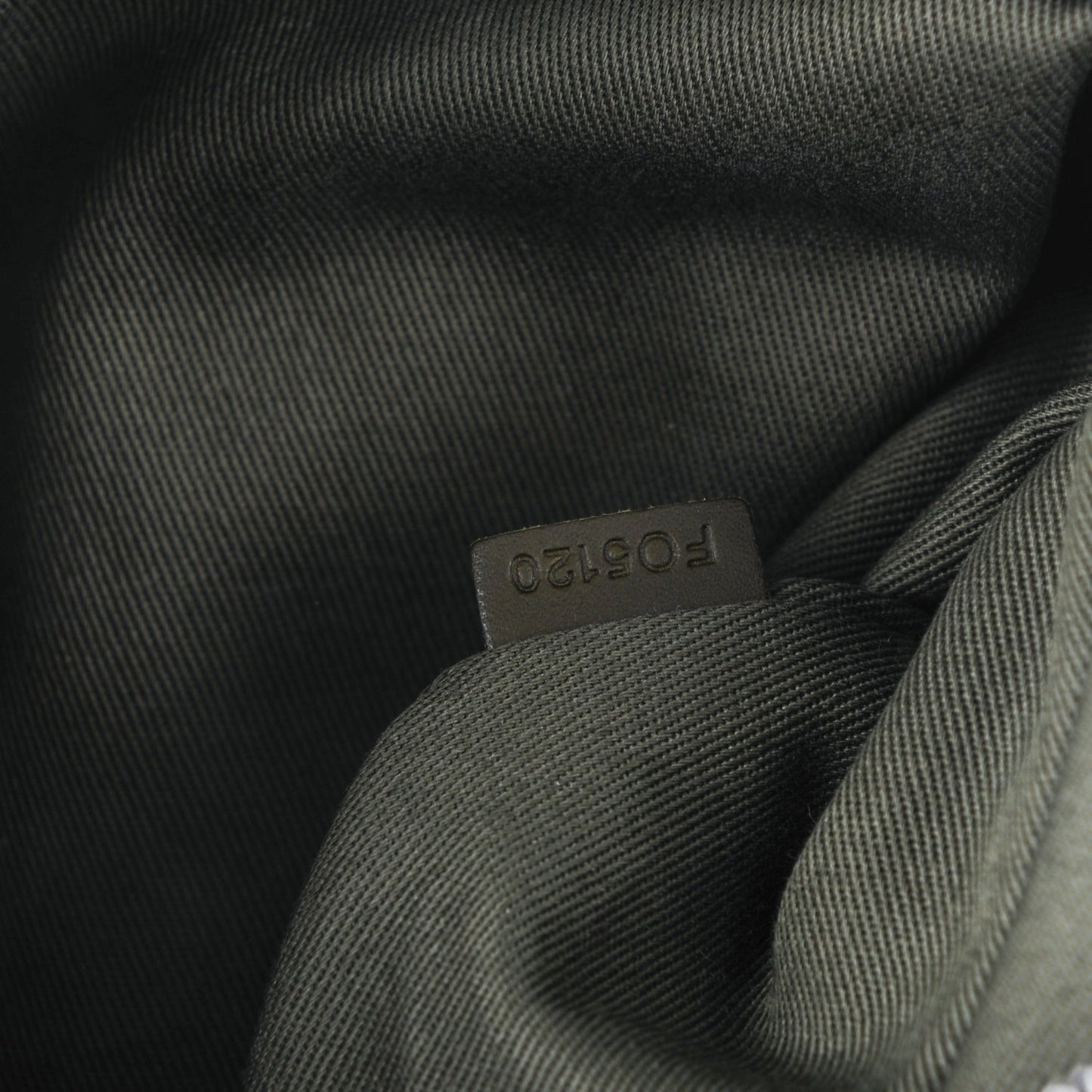 Monogram Denim Impression Besace GM Kaki Fonce