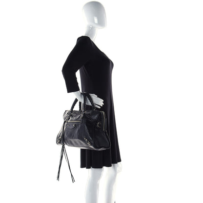 Balenciaga Agneau Classic Silver Hardware City Black 2 of 8