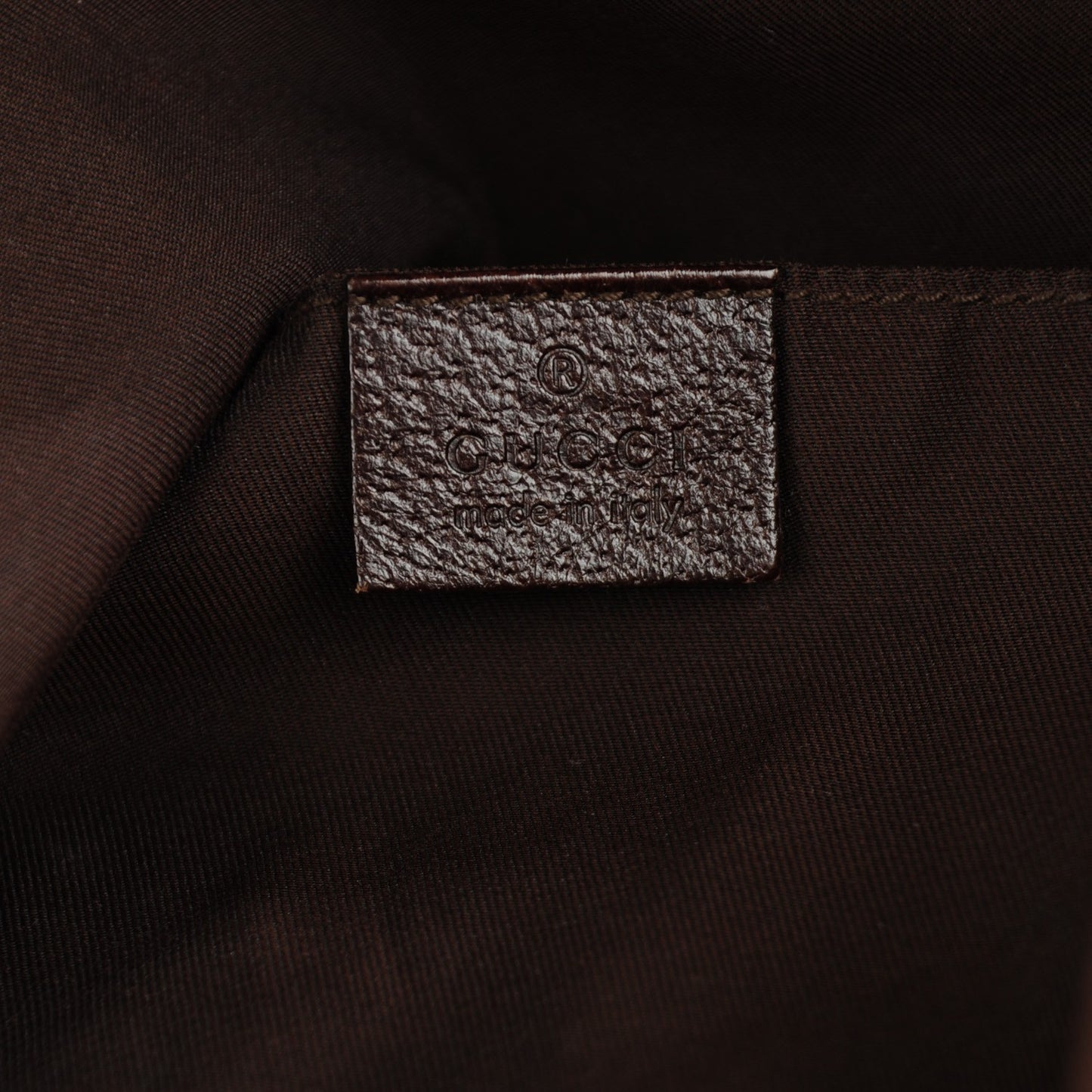 GG Monogram Medium Web Handle Vertical Tote Dark Brown