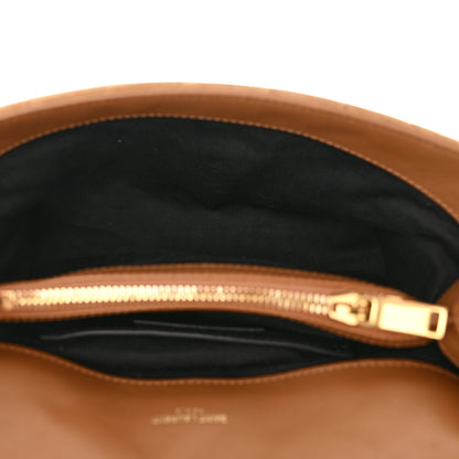 Saint Laurent Suede Matelasse Chevron Monogram Medium College Bag Cinnamon 5 of 11
