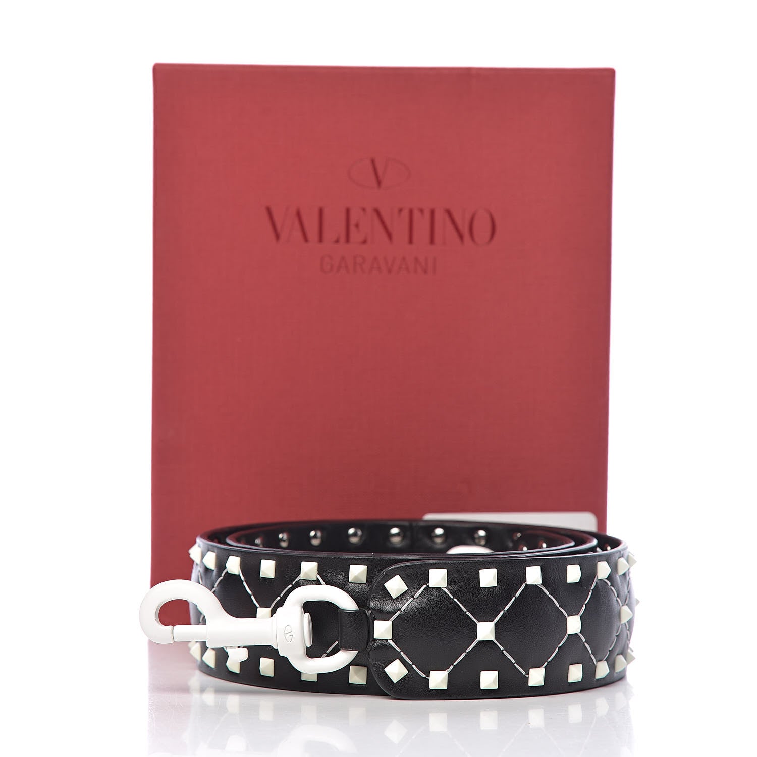 Valentino Garavani Lambskin Free Rockstud Spike Shoulder Strap Black 5 of 5