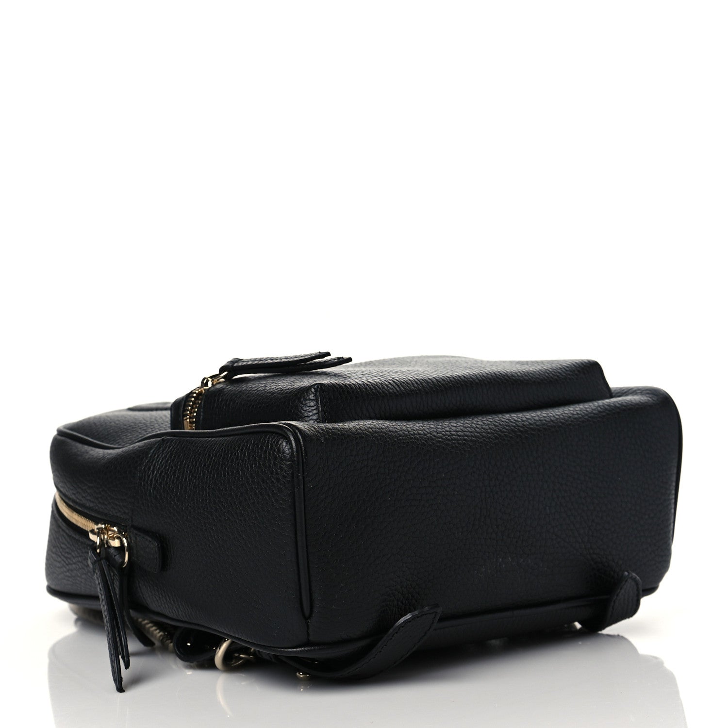 Gucci Pebbled Calfskin Soho Chain Backpack Black 4 of 12