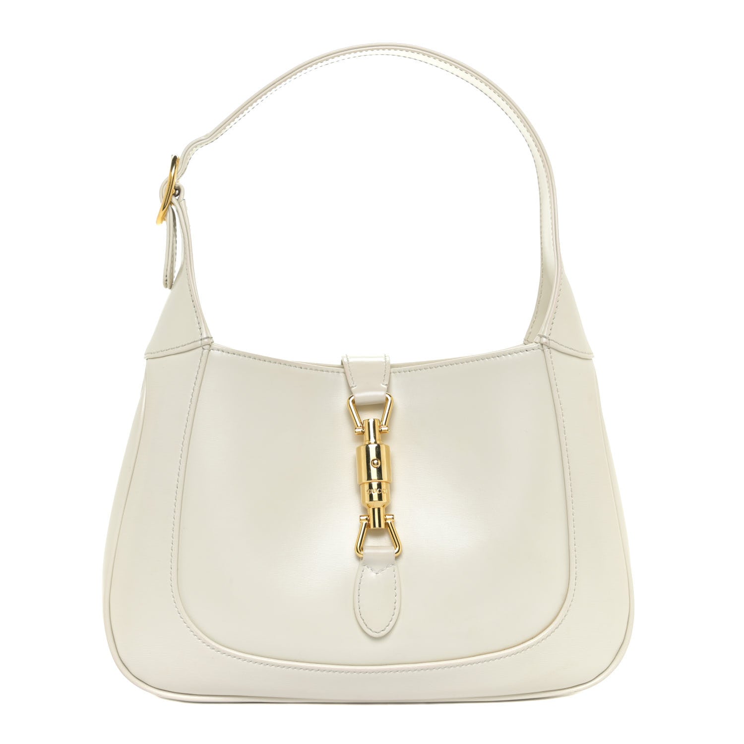Gucci Boarded Dyana Lux Calfskin Small Jackie 1961 Hobo Mystic White 1 of 14