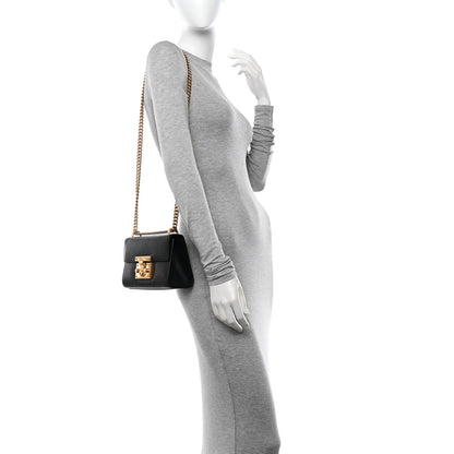 Gucci Calfskin Small Padlock Shoulder Bag Black 2 of 15