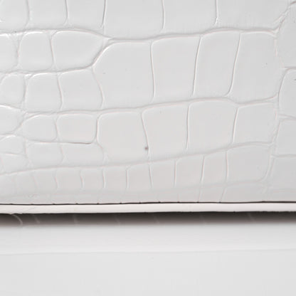 Louis Vuitton Crocodile Mini Capucines White 10 of 13