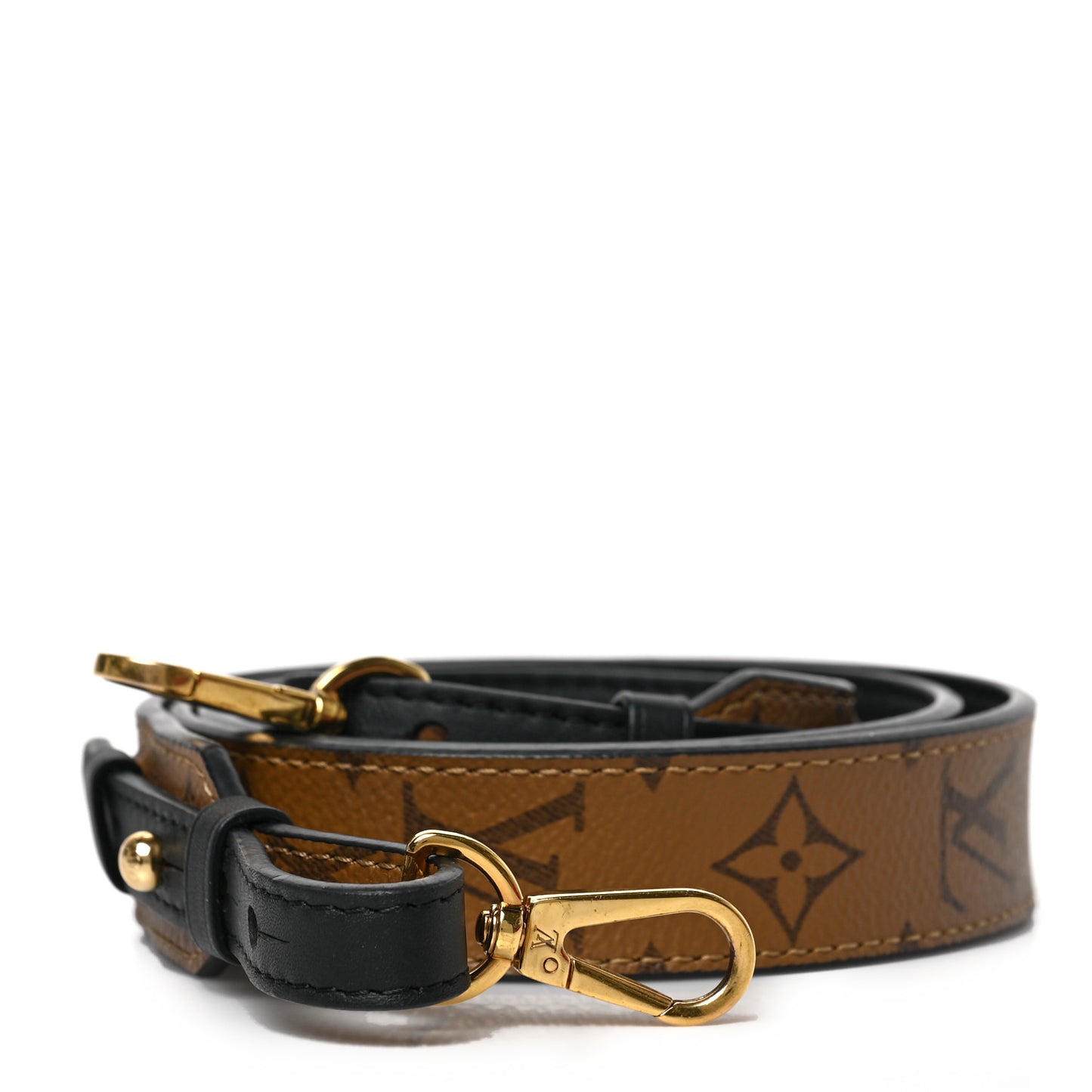 LOUIS VUITTON Reverse Monogram Bandouliere Shoulder Strap XL Black