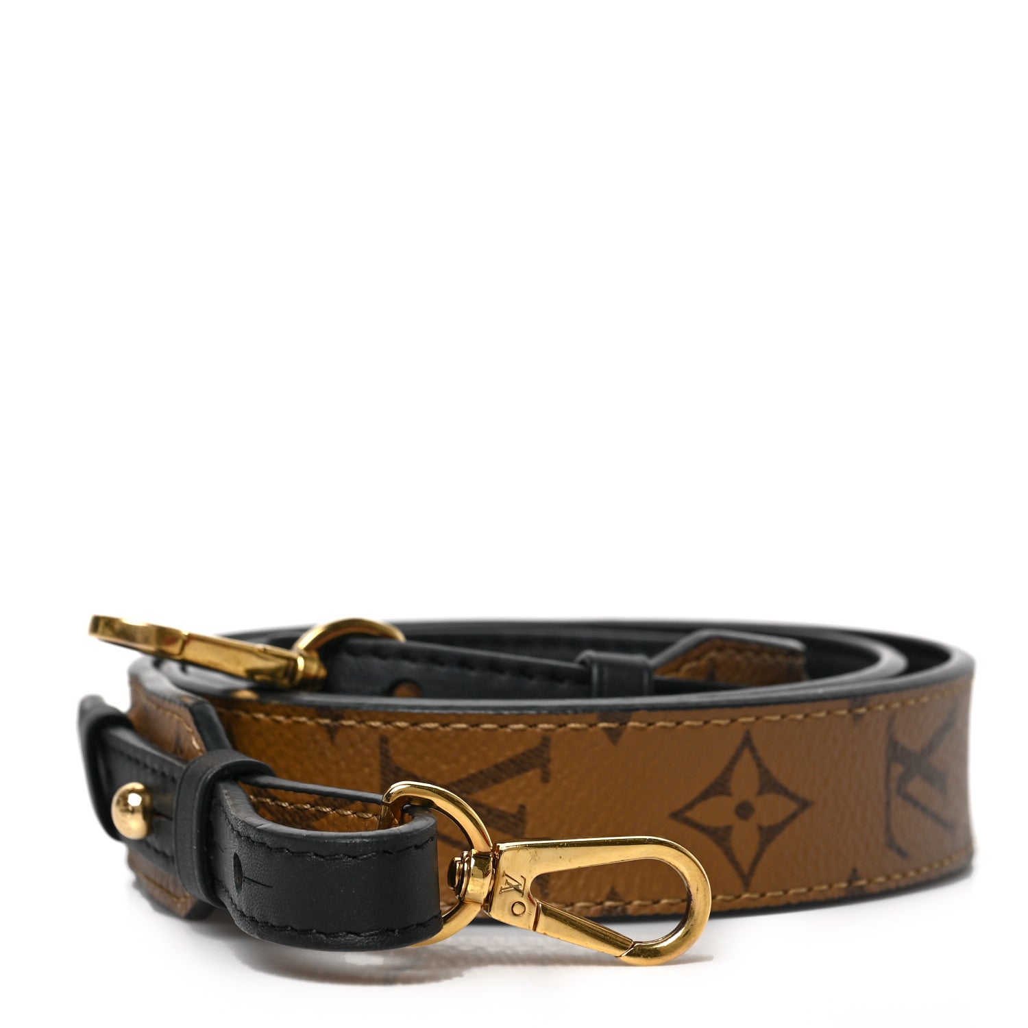 Louis Vuitton LOUIS VUITTON Reverse Monogram Bandouliere Shoulder Strap XL Black 1 of 4