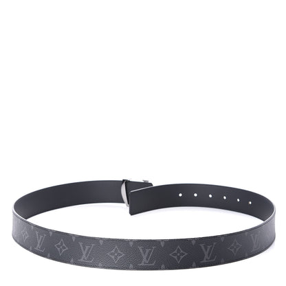 Louis Vuitton Monogram Eclipse Taigarama 40mm LV Initiales Reversible Belt 100 40 Black 3 of 4