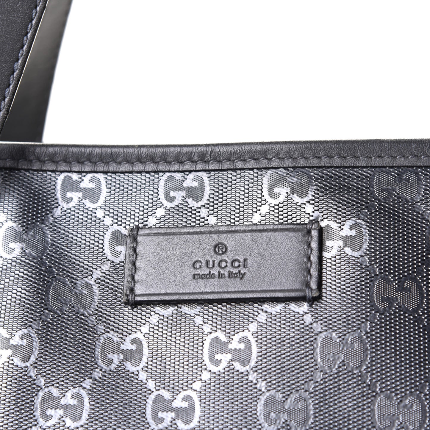 Imprime Monogram Large Zippered Shopping Tote Pewter