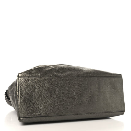 Gucci Metallic Pebbled Calfskin Medium Soho Chain Shoulder Bag Sasso 4 of 12
