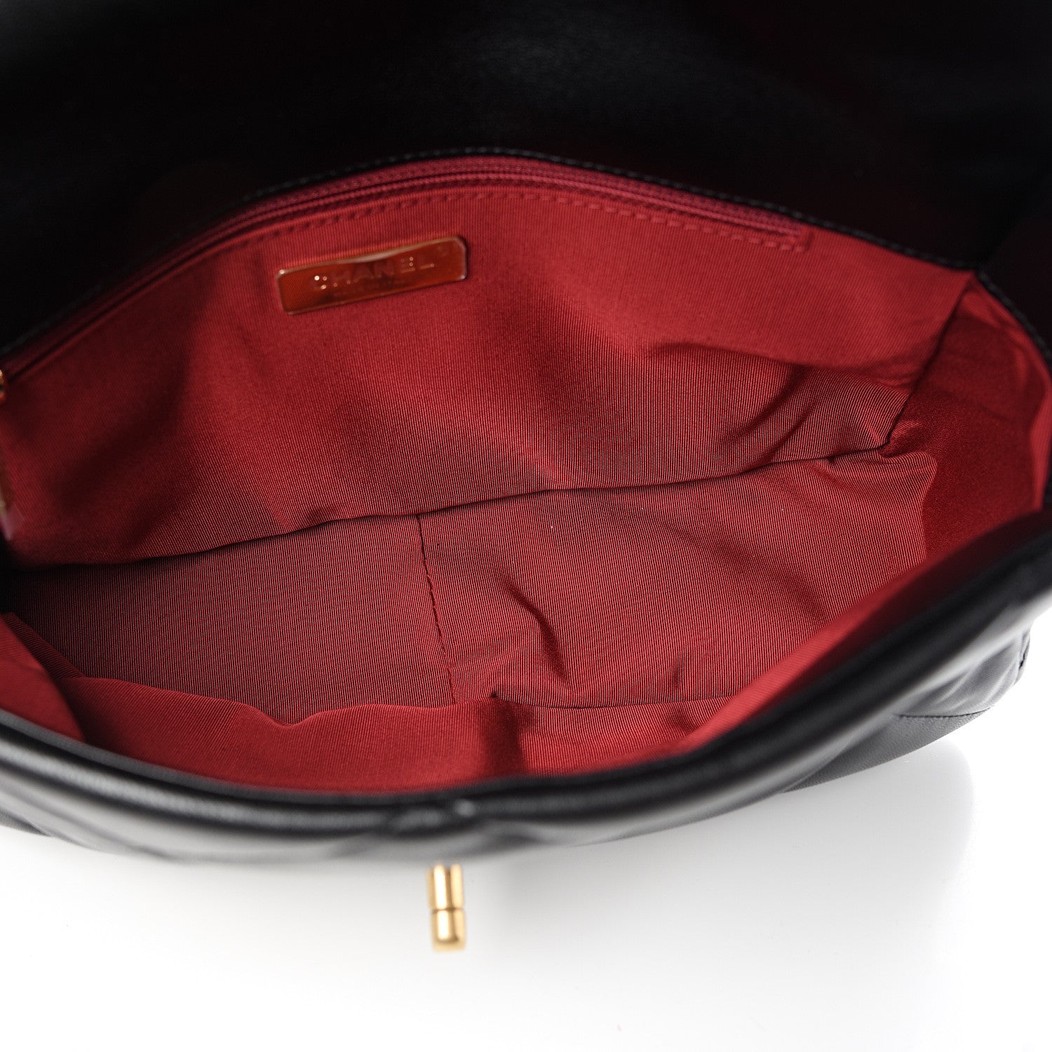 Chanel Goatskin Quilted Large Chanel 19 Flap Black 4 of 10