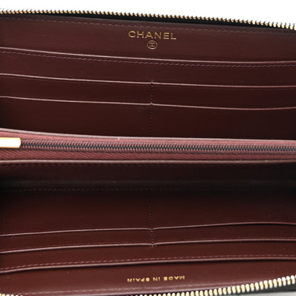 Chanel Caviar Quilted Large Gusset Zip Around Wallet Black 5 of 8