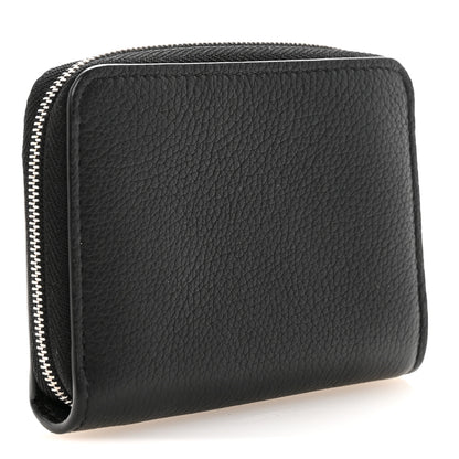 Louis Vuitton Calfskin Lockme Zippy Coin Purse Black 3 of 7