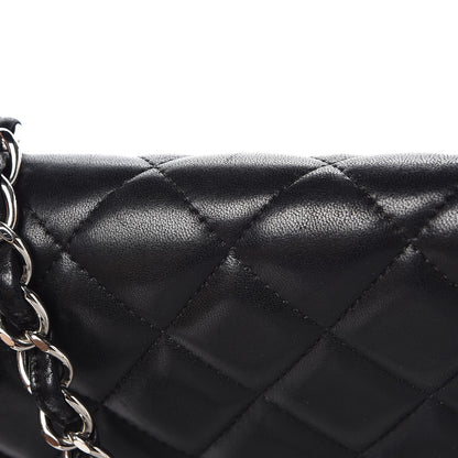 Chanel Lambskin Quilted Maxi Double Flap Black 9 of 14