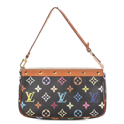 Louis Vuitton Monogram Multicolor Pochette Accessories Black 1 of 13