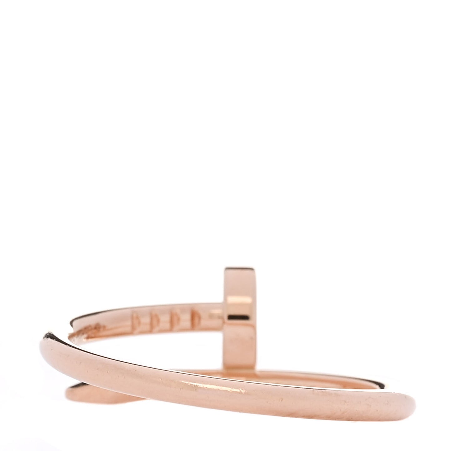 18K Pink Gold Small Juste Un Clou Ring 53 6.5