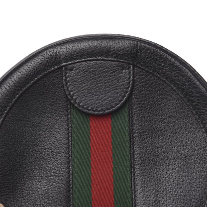 Gucci Grained Calfskin Web Mini Ophidia Round Shoulder Bag Black 9 of 11