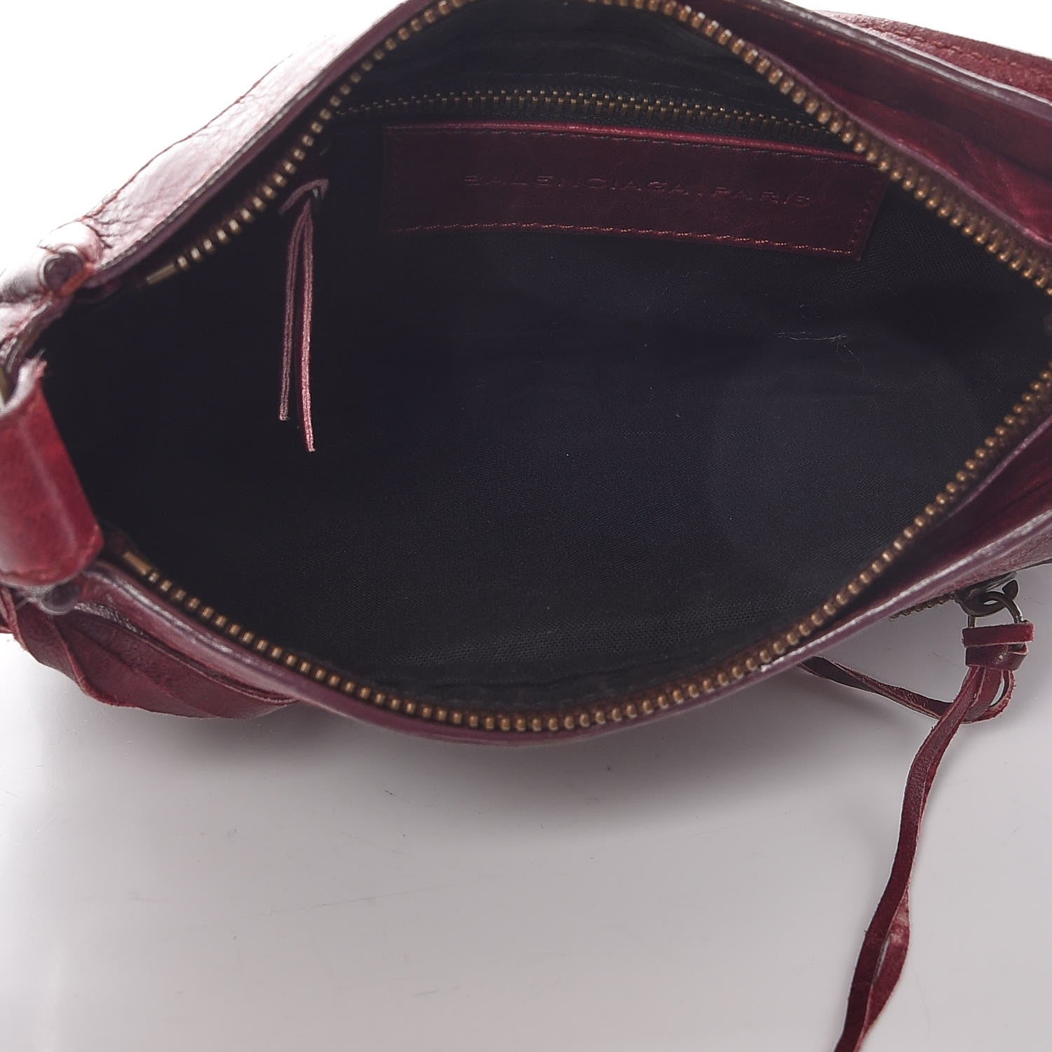 Balenciaga Agneau Classic Hardware Shoulder Bag Bordeaux 5 of 9