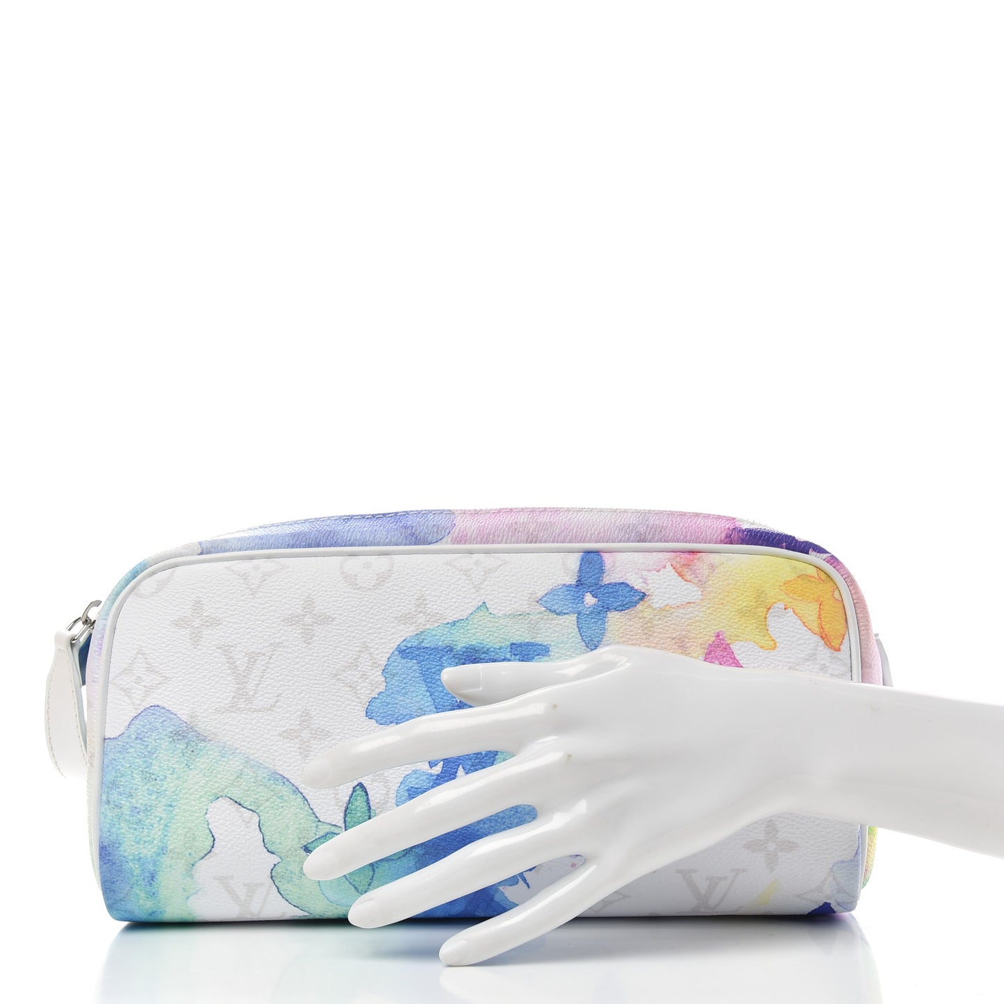 Monogram Watercolor Dopp Kit Toilet Pouch Multicolor