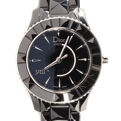 Christian Dior Stainless Steel Ceramic 33mm Dior VIII Quartz Watch Black 1 of 7