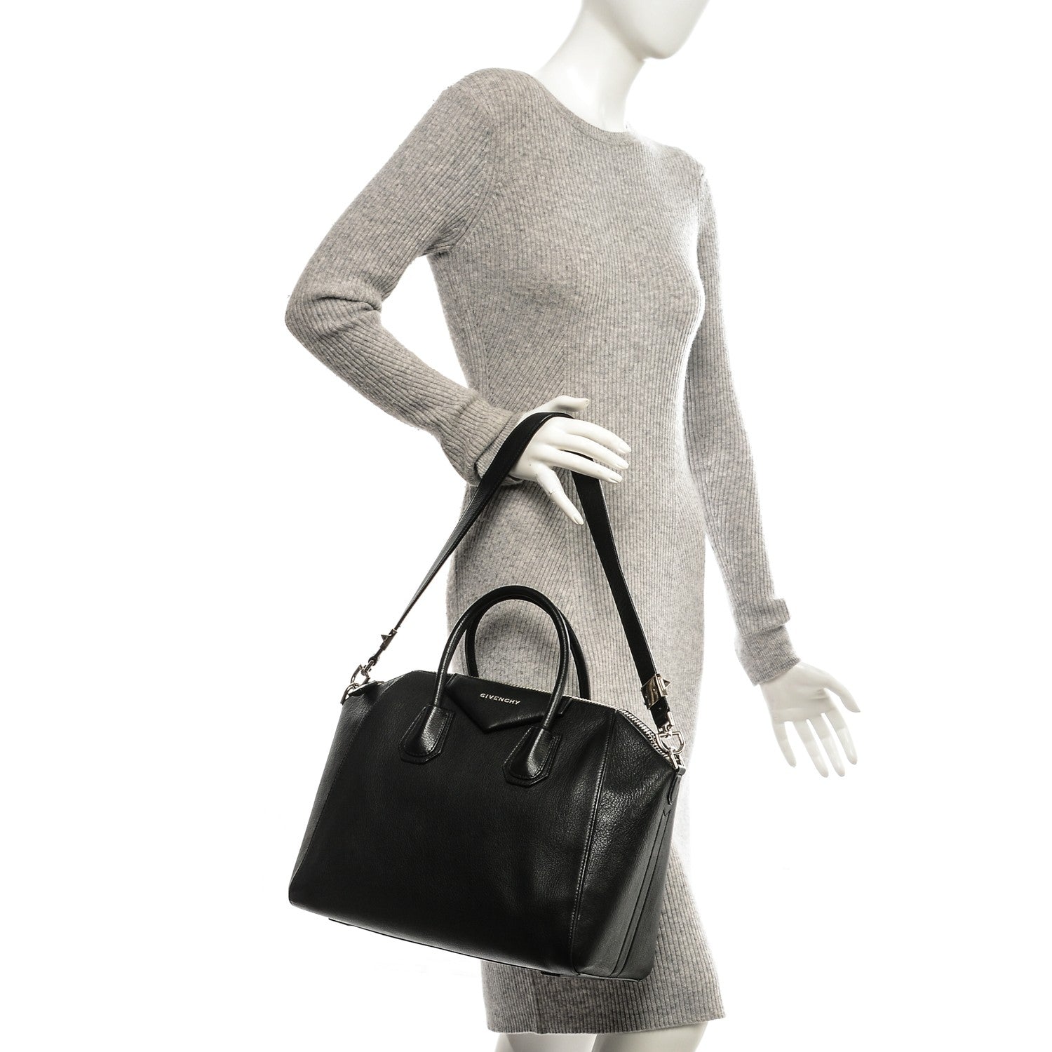 Givenchy Sugar Goatskin Medium Antigona Black 2 of 7