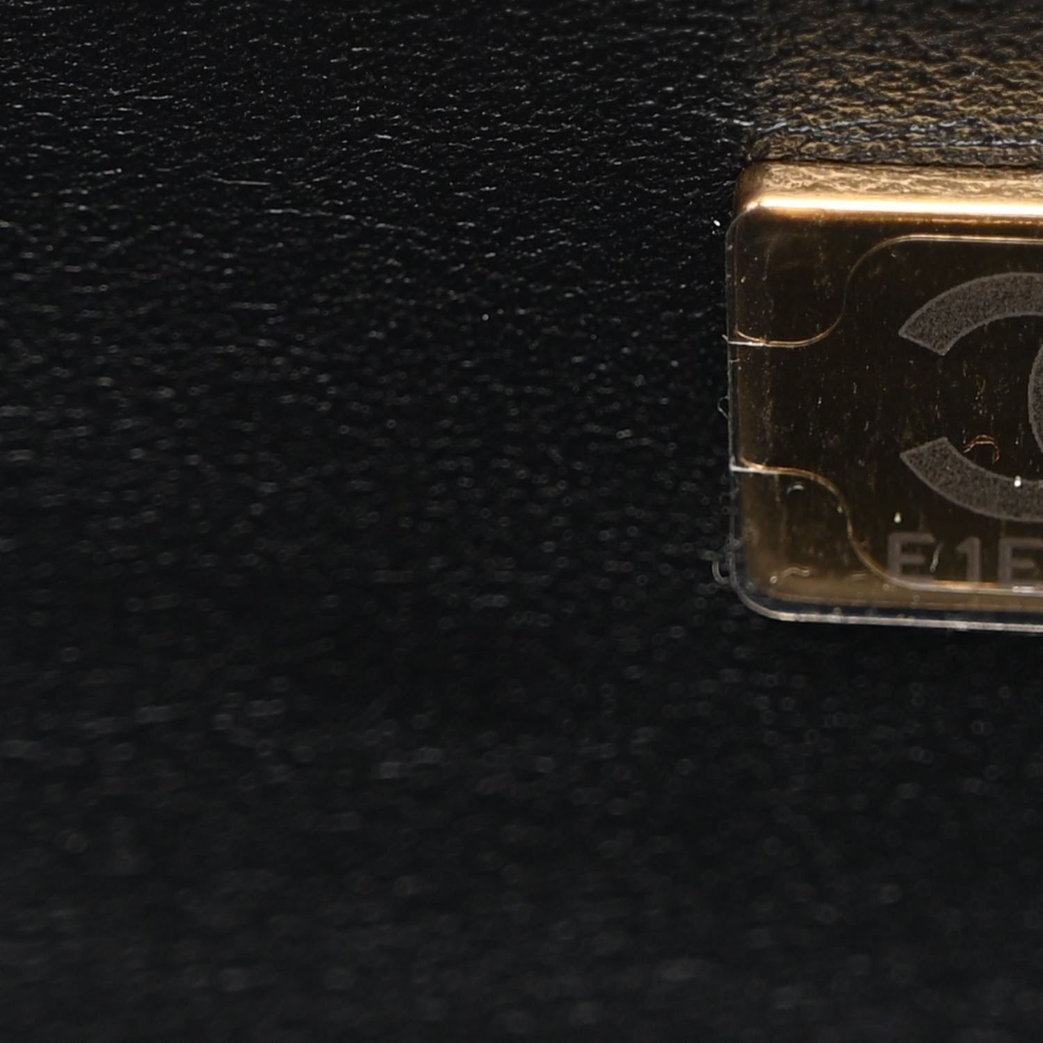 Chanel Metal Tweed Logo CC Minaudiere Flap Bag Black Gold 7 of 10