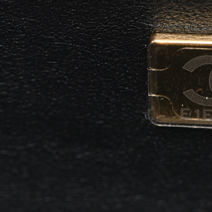 Chanel Metal Tweed Logo CC Minaudiere Flap Bag Black Gold 7 of 10