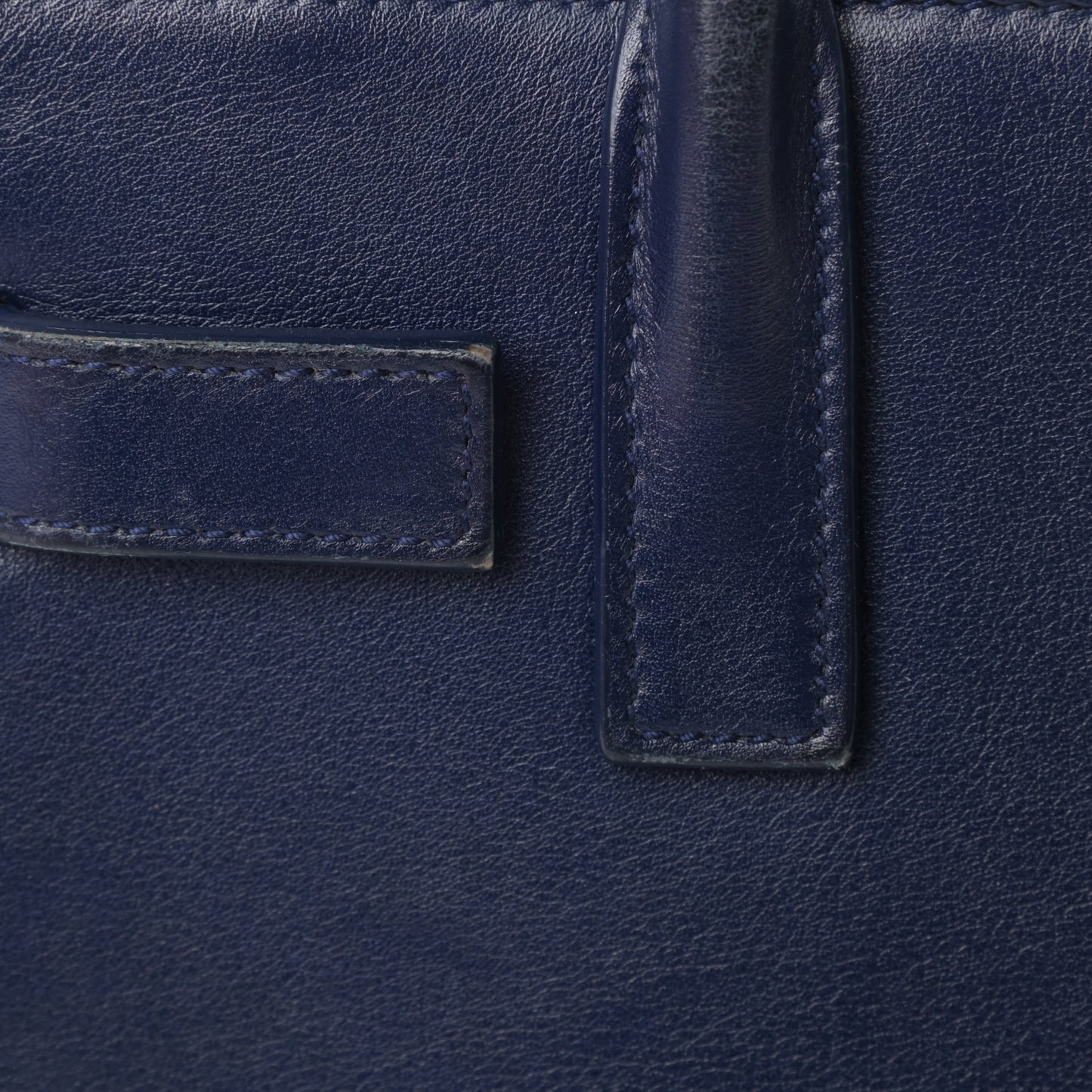 Calfskin Nano Sac De Jour Dark Blue
