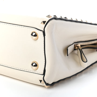 Valentino Garavani Vitello Small Rockstud Top Handle Tote Ivory 6 of 8