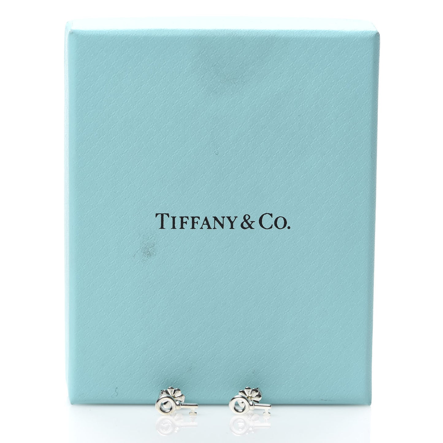 Sterling Silver Key Earrings