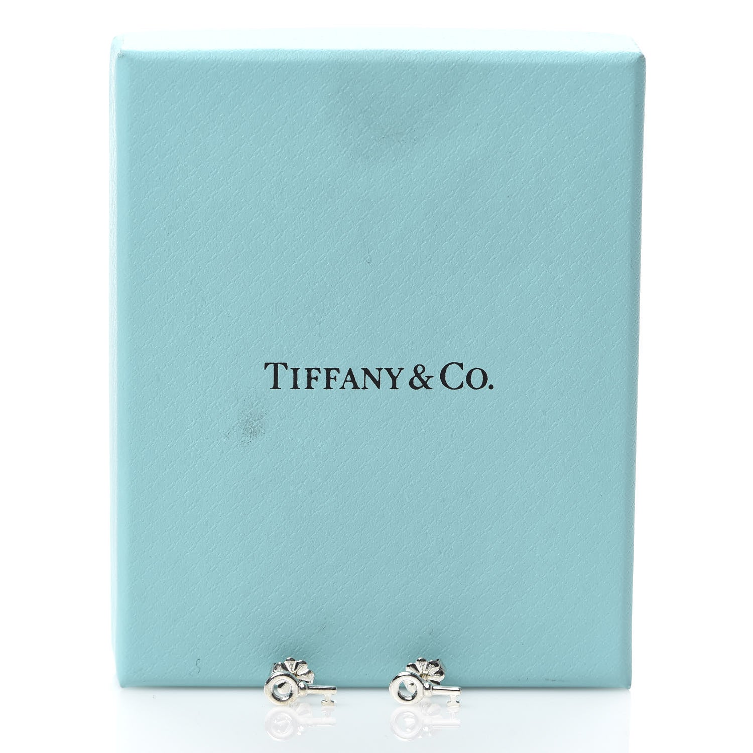Tiffany Sterling Silver Key Earrings 5 of 5