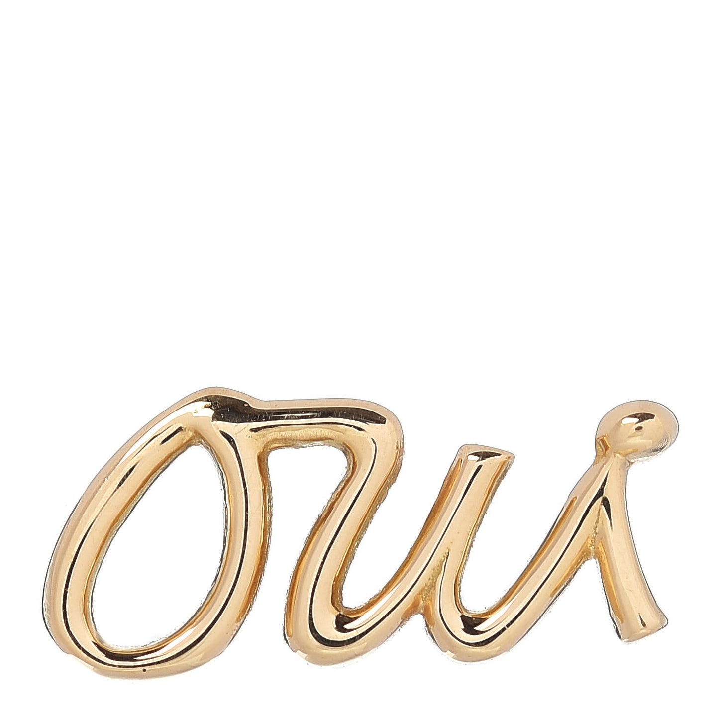 18K Yellow Gold Graffiti Oui Single Earring