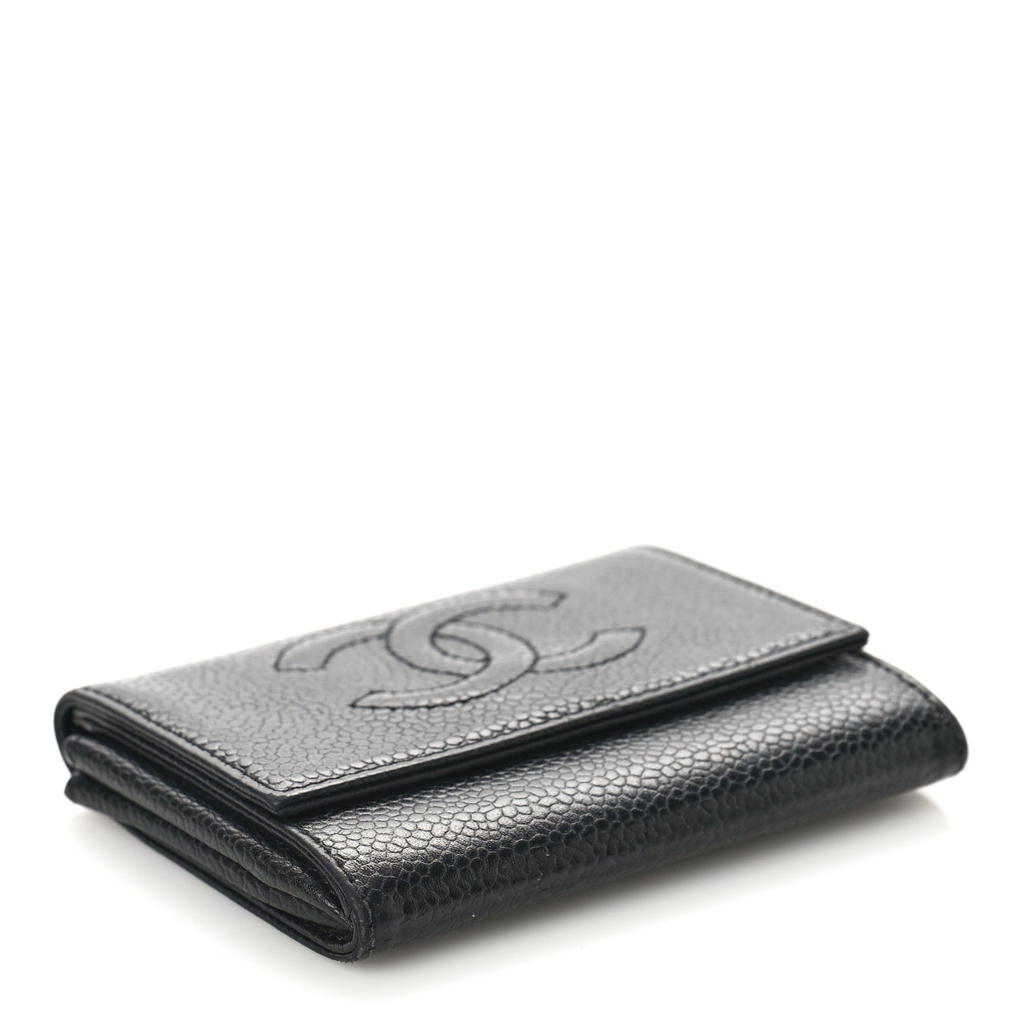 Caviar Timeless CC Flap Wallet Black