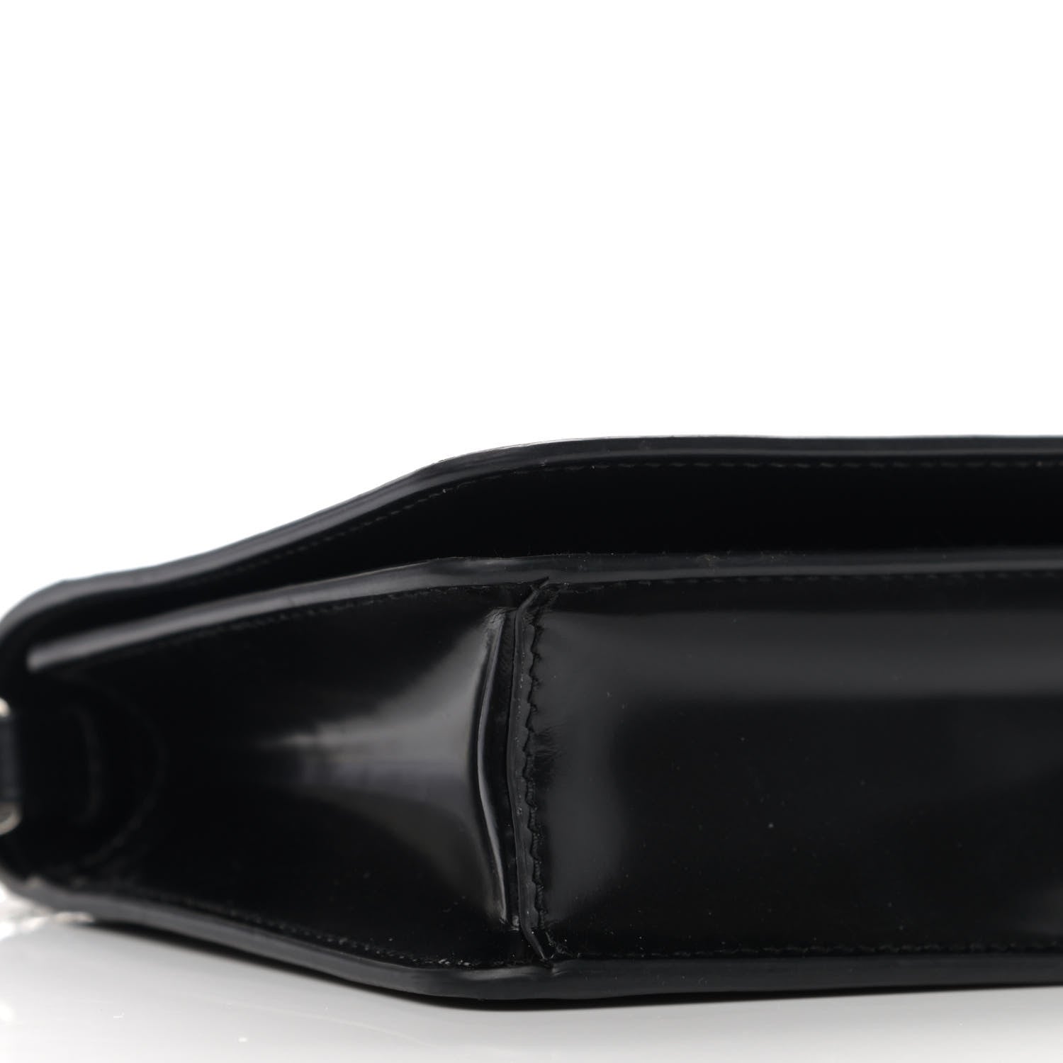 Prada Spazzolato Flap Slide Chain Shoulder Bag Black 8 of 9