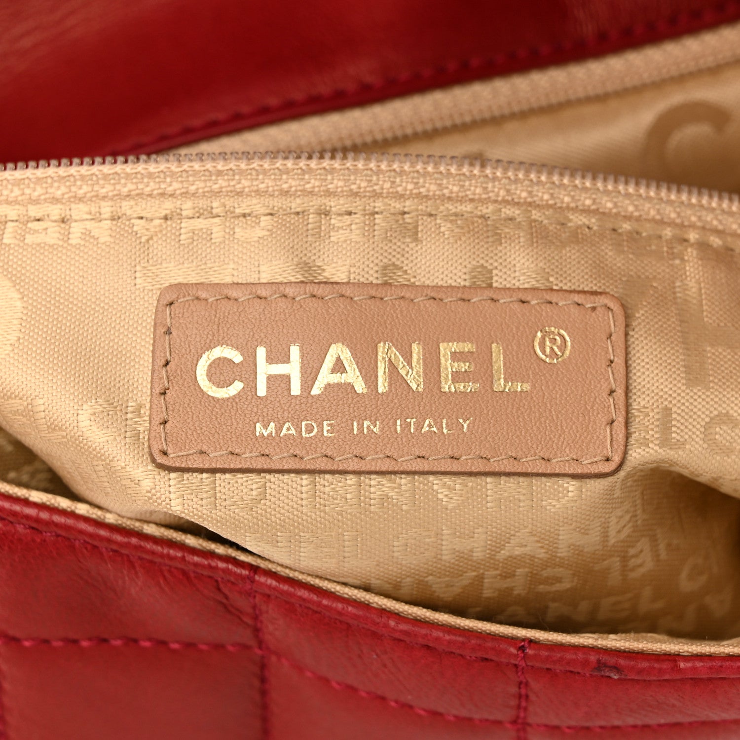 Chanel Lambskin Chocolate Bar Mademoiselle Flap Shoulder Bag Red 6 of 11