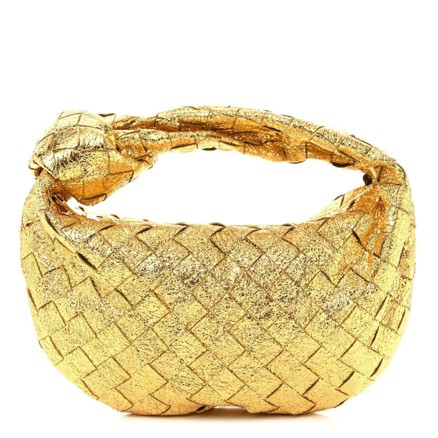 Bottega Veneta Metallic Nappa Intrecciato Mini Jodie Gold 1 of 10