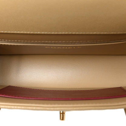 Chanel Shiny Caviar Preppy Coco Small Flap Beige 5 of 11