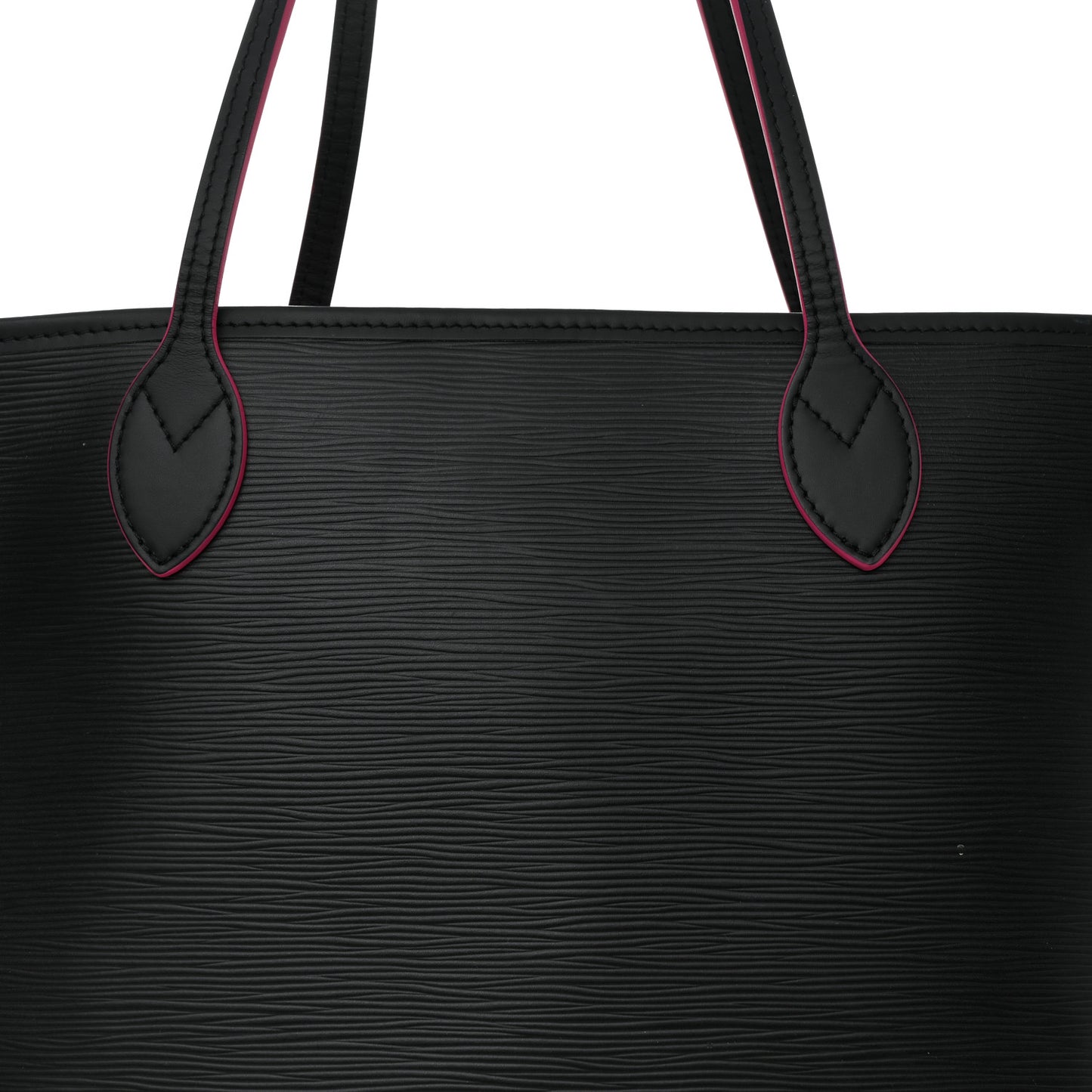 Epi Neverfull MM Black Hot Pink