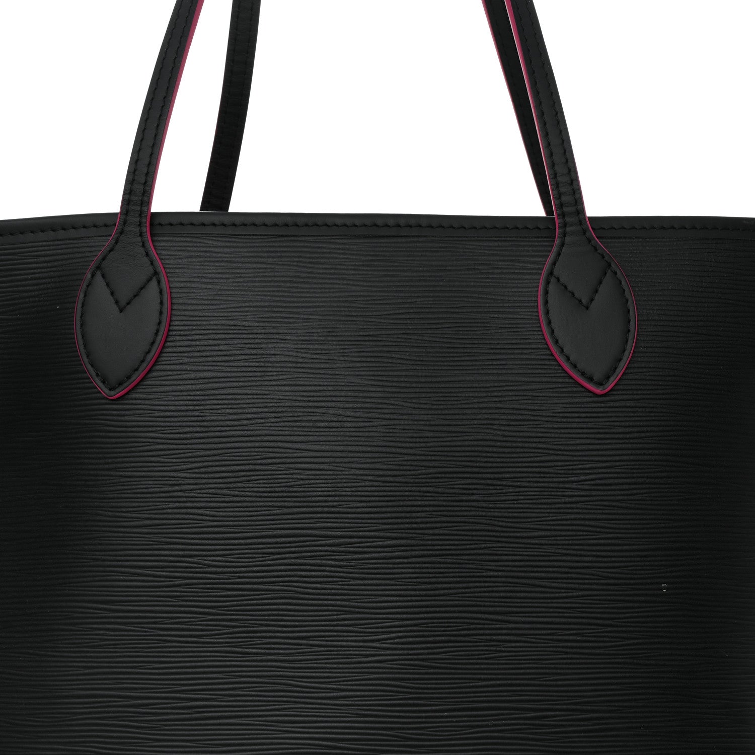 Louis Vuitton Epi Neverfull MM Black Hot Pink 7 of 10