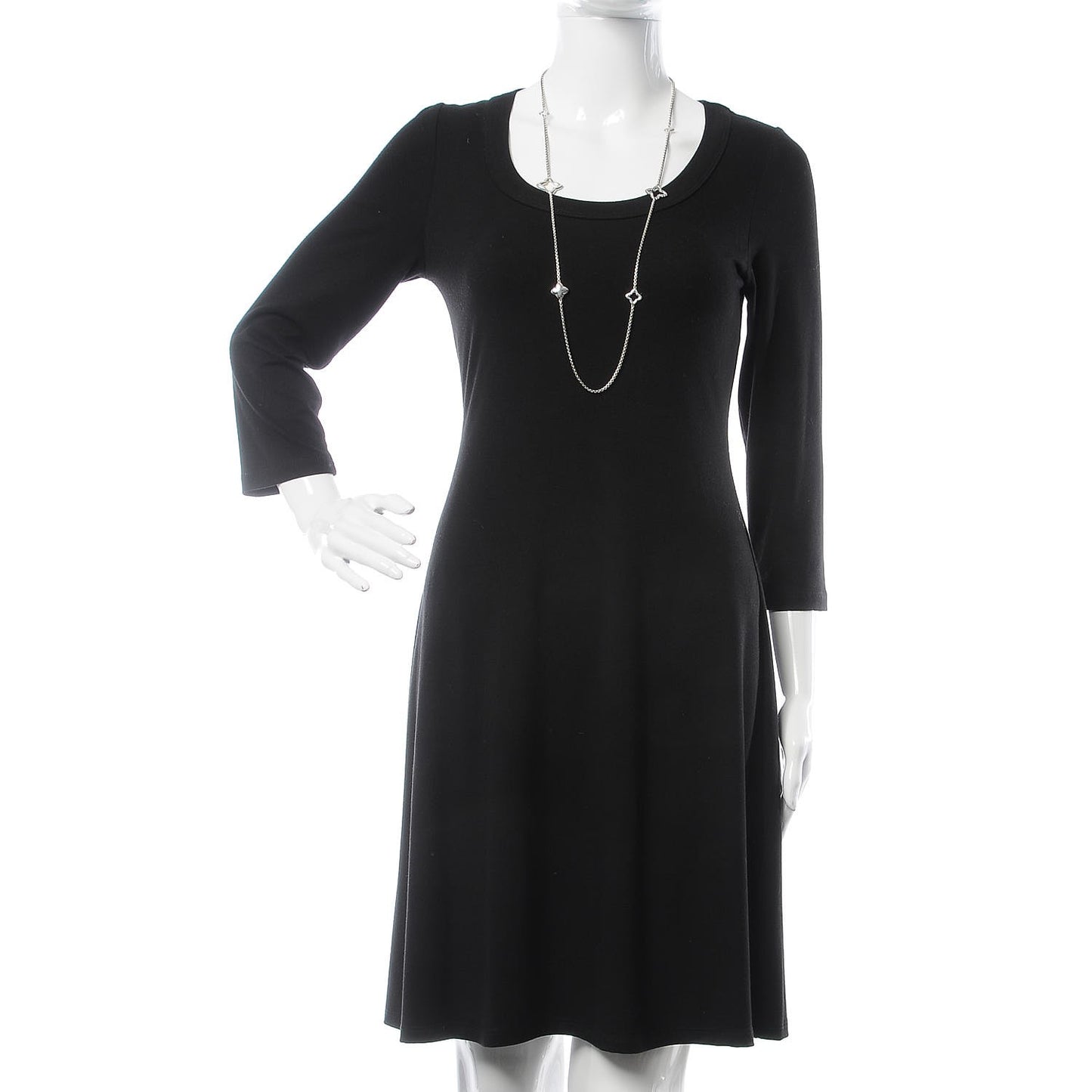 Sterling Silver 25mm Quatrefoil Chain Necklace