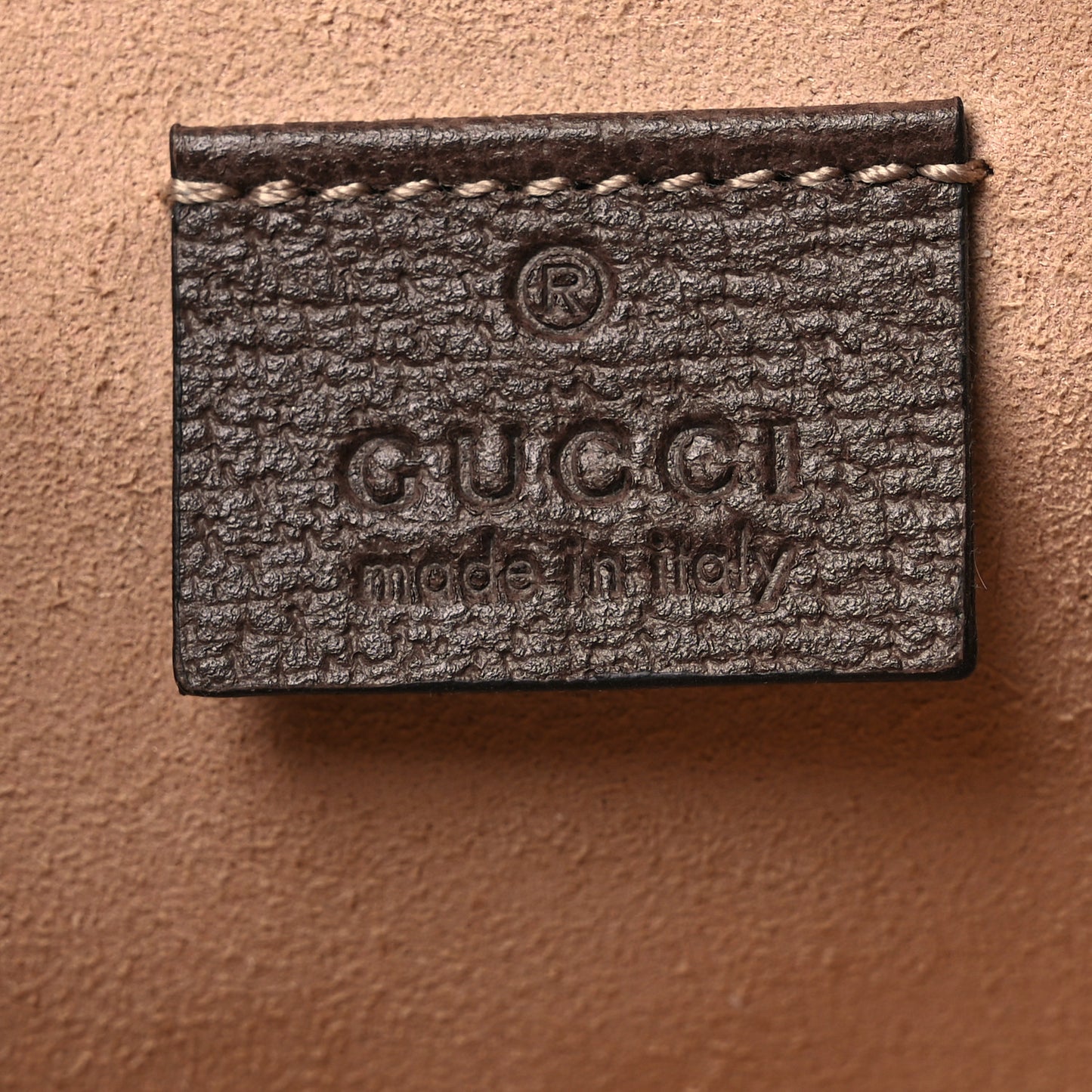 GG Supreme Monogram Large Ophidia Pouch Clutch Brown