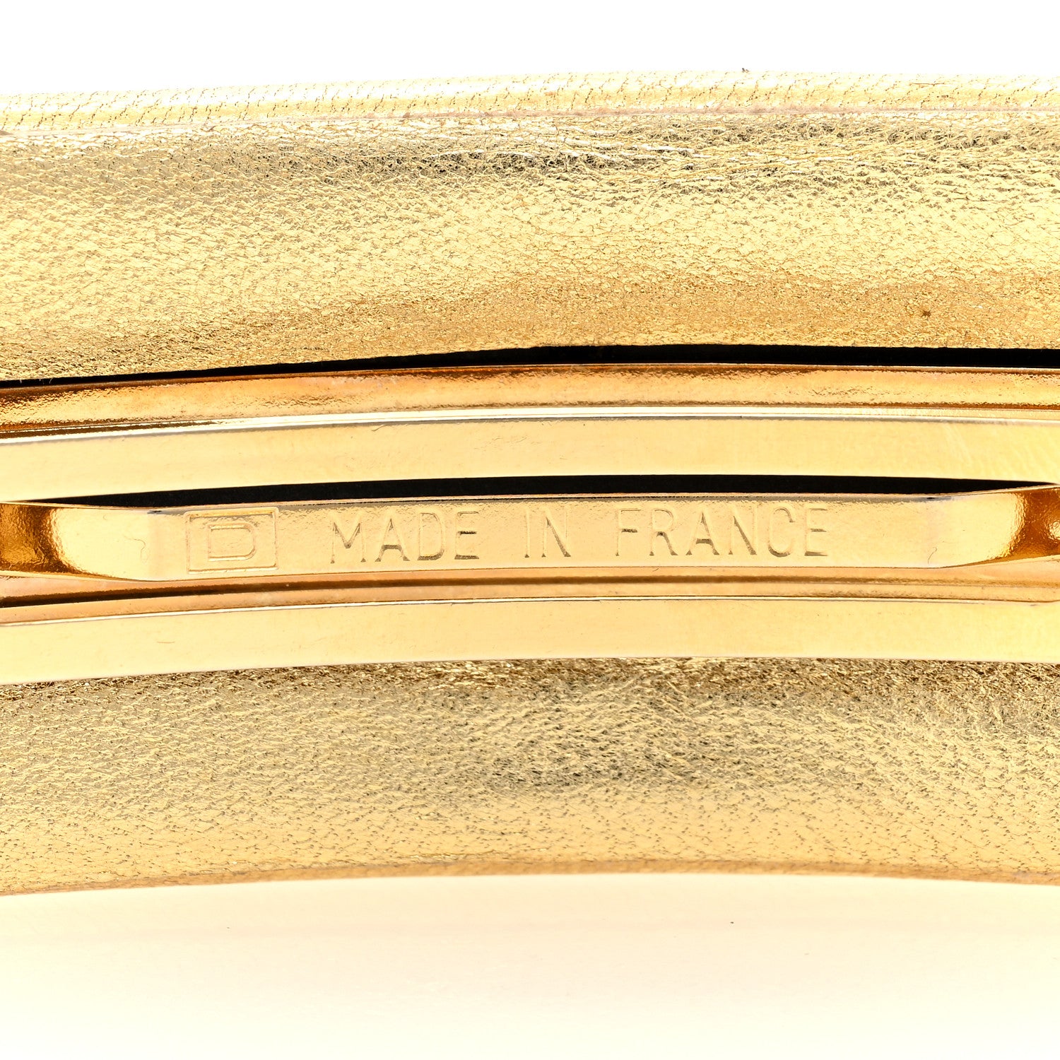 Chanel Metallic Lambskin Turnlock CC Hair Clip Barrette Gold 3 of 3
