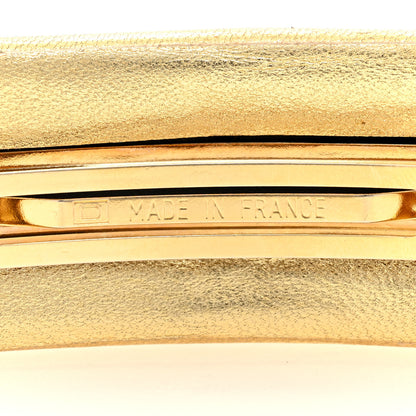 Chanel Metallic Lambskin Turnlock CC Hair Clip Barrette Gold 3 of 3