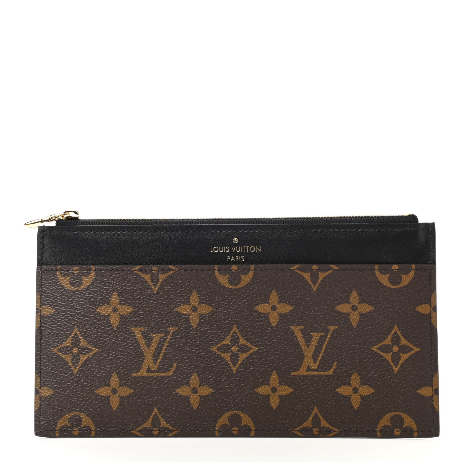 Louis Vuitton Monogram Slim Purse Black 1 of 8