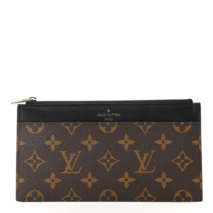 Louis Vuitton Monogram Slim Purse Black 1 of 8