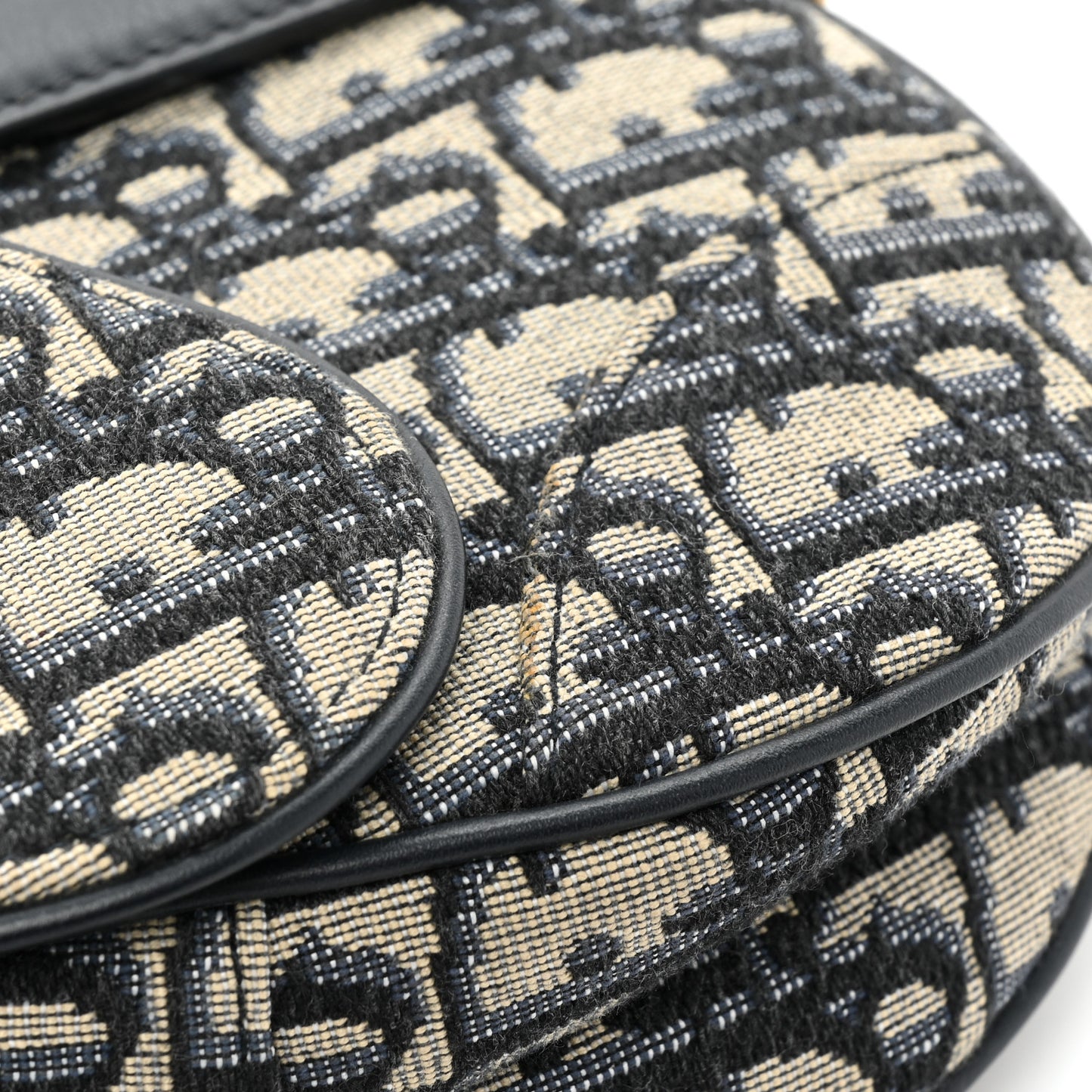 Oblique Mini Saddle Bag Blue