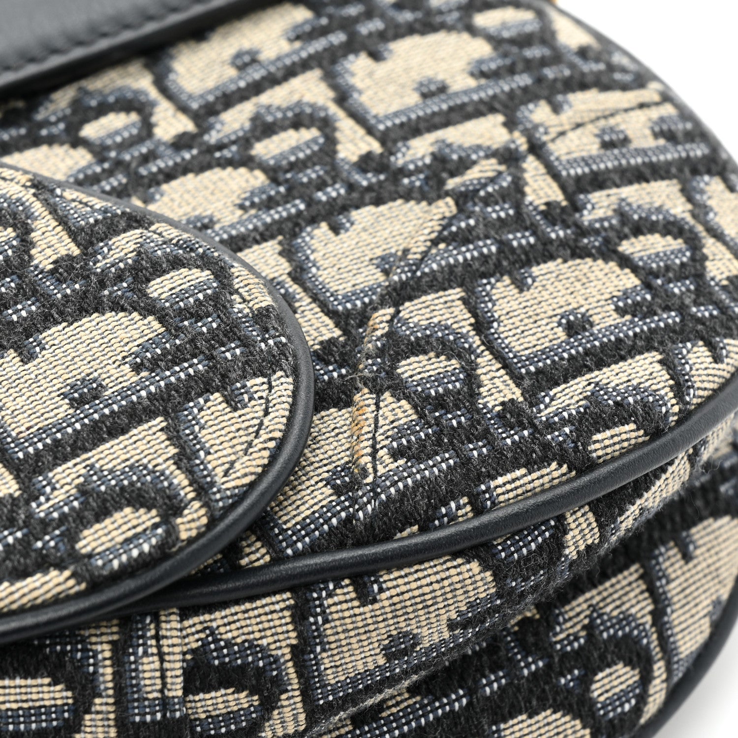 Christian Dior Oblique Mini Saddle Bag Blue 12 of 12