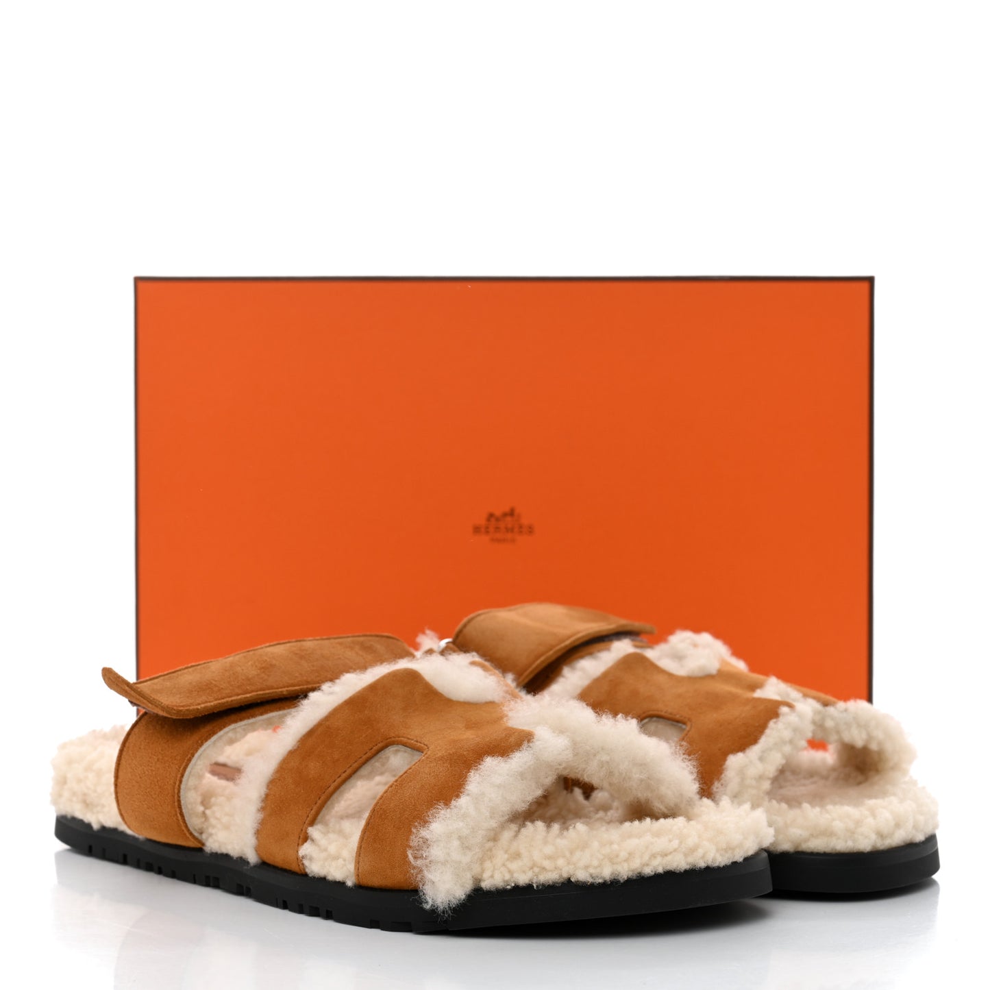 Suede Goatskin Woolskin Womens Chypre Sandals 39 Naturel Ecru