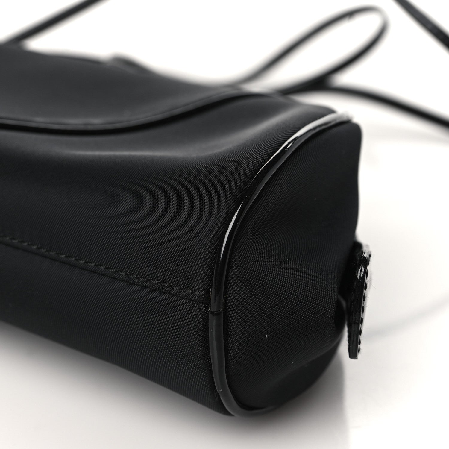 Christian Dior Nylon Patent Baguette Black 9 of 9